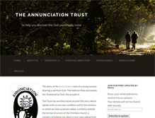 Tablet Screenshot of annunciationtrust.org.uk